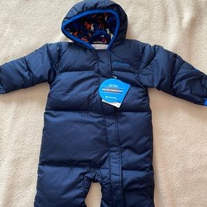 Columbia Infant Snuggly Bunny Bunting Navy 12-18 months new with tags